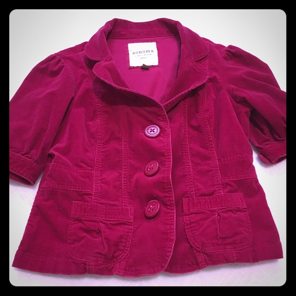 Red velvet jacket